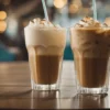 café gelado bebida verão